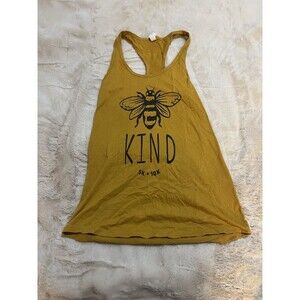 Yellow Bee Kind Tank Top Size Small